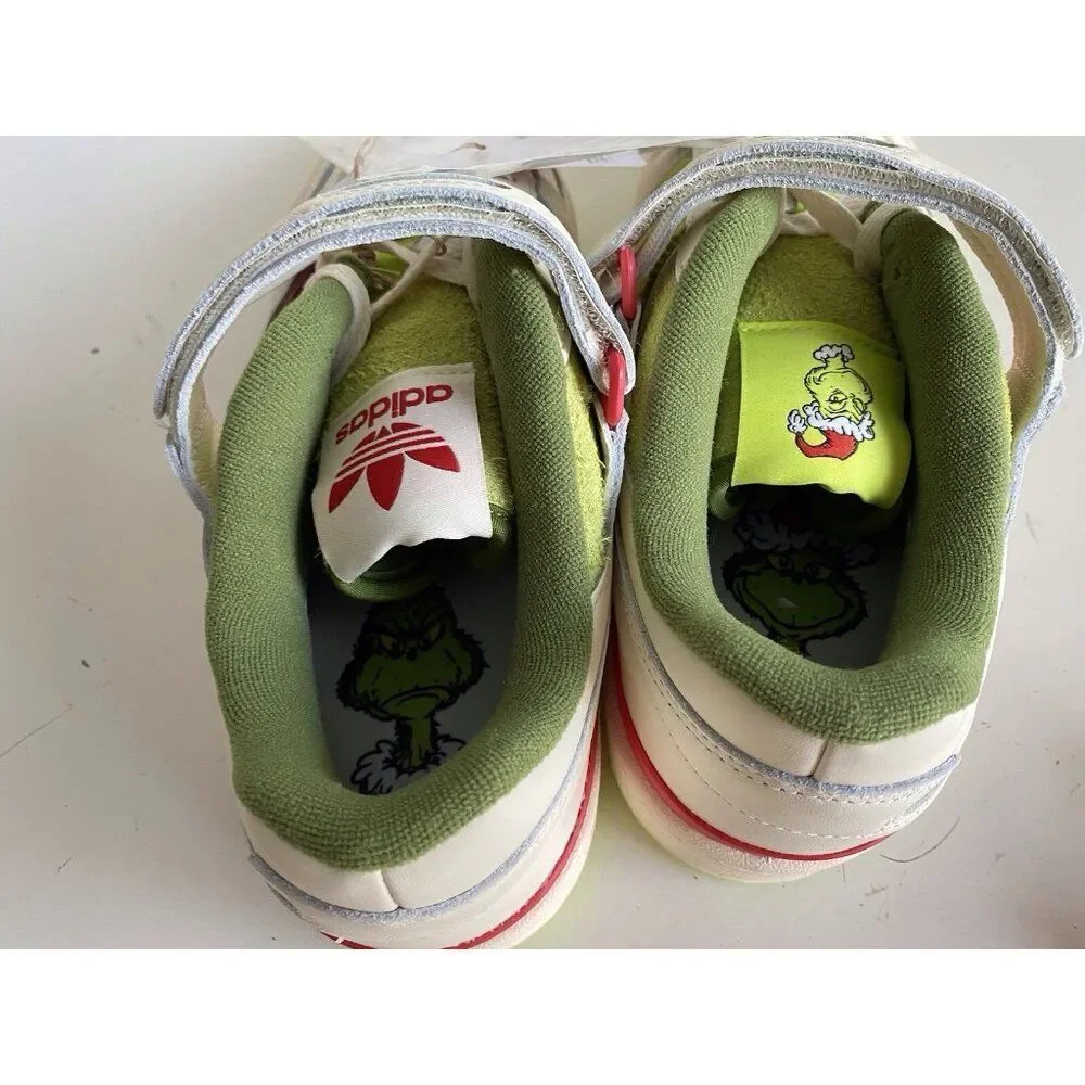 Adidas The Grinch Forum Low Fashion Sneakers ID3512 Men’s Sz 10 Charms Laces NEW